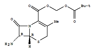(Pivaloyloxy)methyl (6R-trans)-7-amino-3-methyl-8-oxo-5-thia-1-azabicyclo(4.2.0)oct-2-ene-2-carboxylate