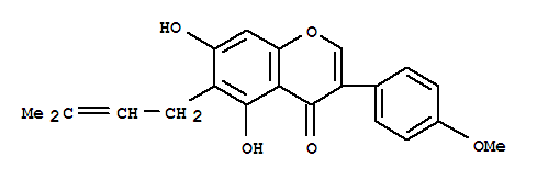 4H-1-benzopyran-4-one, 5,7-dihydroxy-3-(4-methoxyphenyl)-6-(3-methyl-2-buten-1-yl)-