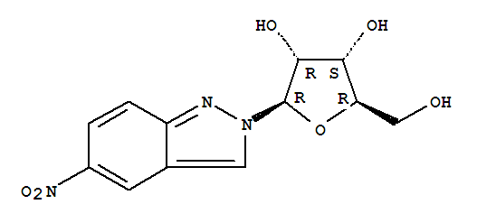 5-nitro-2-pentofuranosyl-2H-indazole
