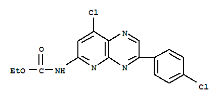 ethyl [8-chloro-3-(4-chlorophenyl)pyrido[2,3-b]pyrazin-6-yl]carbamate