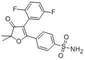 BENZENESULFONAMIDE, 4-[3-(2,5-DIFLUOROPHENYL)-4,5-DIHYDRO-5,5-DIMETHYL-4-OXO-2-FURANYL]-
