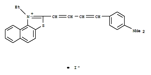 Naphtho[1,2-d]thiazolium,2-[4-[4-(dimethylamino)phenyl]-1,3-butadien-1-yl]-1-ethyl-, iodide (1:1)