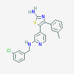 2-Pyridinamine,4-[2-amino-4-(3-methylphenyl)-5-thiazolyl]-N-[(3-chlorophenyl)methyl]-