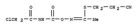 2-cyanoethyl (1E)-N-{[(2-chloroacetyl)carbamoyl]oxy}ethanimidothioate