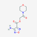 (2-morpholin-4-yl-2-oxoethyl) 4-amino-1,2,5-oxadiazole-3-carboxylate