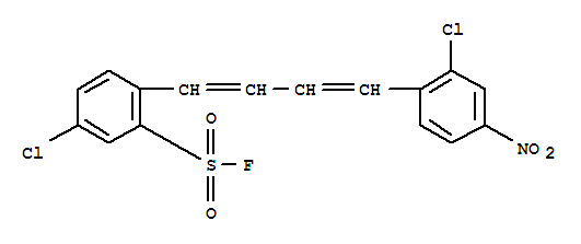 5-chloro-2-[4-(2-chloro-4-nitrophenyl)buta-1,3-dien-1-yl]benzenesulfonyl fluoride