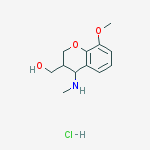 3-(Hydroxymethyl)-8-methoxy-N-methyl-4-chromanaminium chloride