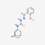 1-(1-adamantyl)-3-[(2-methoxyphenyl)methyleneamino]thiourea