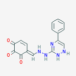 (6e)-6-[[2-(5-phenyl-1,2-dihydro-1,2,4-triazin-3-yl)hydrazinyl]methylidene]cyclohex-4-ene-1,2,3-trione