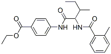 BENZOIC ACID 4-[[3-METHYL-2-[(2-METHYLBENZOYL)AMINO]-1-OXOPENTYL]AMINO]-,ETHYL ESTER