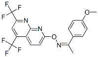ETHANONE,1-(4-METHOXYPHENYL)-,O-[5,7-BIS(TRIFLUOROMETHYL)-1,8-NAPHTHYRIDIN-2-YL]OXIME