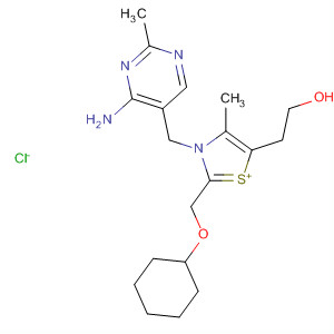 Thiazolium,3-[(4-amino-2-methyl-5-pyrimidinyl)methyl]-2-(cyclohexylhydroxymethyl)-5-(2-hydroxyethyl)-4-methyl-, chloride