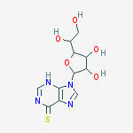 9-[5-(1,2-dihydroxyethyl)-3,4-dihydroxy-oxolan-2-yl]-3H-purine-6-thione