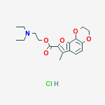 FURO[2,3-F]-BENZO[B][1,4]DIOXINE-8-CARBOXYLIC ACID,7-METHYL-,DIETHYLAMINOETHYL ESTER,HCL