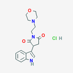 2-(INDOL-3-YL)-N-(2-MORPHOLINOETHYL)SUCCINIMIDE HCL