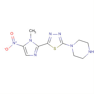 Piperazine,1-[5-(1-methyl-5-nitro-1H-imidazol-2-yl)-1,3,4-thiadiazol-2-yl]-