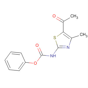 Carbamic acid, (5-acetyl-4-methyl-2-thiazolyl)-, phenyl ester
