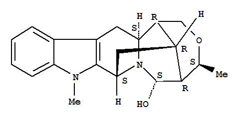 8,1,5-Ethanylylidene-4H-[1,5]oxazocino[5',4':1,6]pyrido[3,4-b]indole,sarpagan-21-ol deriv.
