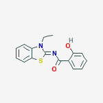 N-(3-ETHYLBENZOTHIAZOL-2-YLIDENE)-2-HYDROXY-BENZAMIDE