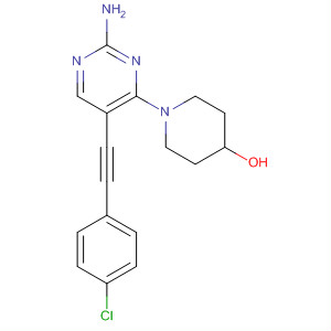 4-Piperidinol, 1-[2-amino-5-[(4-chlorophenyl)ethynyl]-4-pyrimidinyl]-