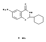 4H-1,3-Benzoxazin-4-one,6-amino-2-cyclohexyl-2,3-dihydro-, hydrochloride (1:1)