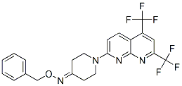 4-Piperidinone,1-[5,7-bis(trifluoromethyl)-1,8-naphthyridin-2-yl]-, O-(phenylmethyl)oxime