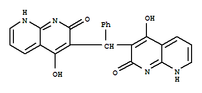 1,8-Naphthyridin-2(1H)-one,3,3'-(phenylmethylene)bis[4-hydroxy-