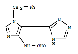N-[1-benzyl-5-(1H-1,2,4-triazol-5-yl)-1H-imidazol-4-yl]formamide