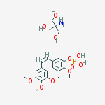2-amino-2-(hydroxymethyl)propane-1,3-diol;[2-methoxy-5-[(z)-2-(3,4,5-trimethoxyphenyl)ethenyl]phenyl] Dihydrogen Phosphate