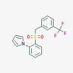 1-[2-[[3-(trifluoromethyl)phenyl]methylsulfonyl]phenyl]pyrrole