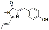 4H-Imidazol-4-one,  3,5-dihydro-5-[(4-hydroxyphenyl)methylene]-3-methyl-2-(1-propen-1-yl)-