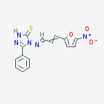 4-[3-(5-nitrofuran-2-yl)prop-2-enylideneamino]-3-phenyl-1h-1,2,4-triazole-5-thione