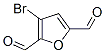 2,5-Furandicarboxaldehyde,  3-bromo-