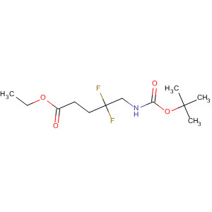 Pentanoic acid, 5-[[(1,1-dimethylethoxy)carbonyl]amino]-4,4-difluoro-,ethyl ester