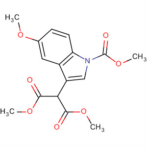 Propanedioic acid, [5-methoxy-1-(methoxycarbonyl)-1H-indol-3-yl]-,dimethyl ester