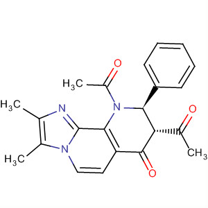 Imidazo[1,2-h][1,7]naphthyridin-7(8H)-one,8,10-diacetyl-9,10-dihydro-2,3-dimethyl-9-phenyl-, (8R,9R)-