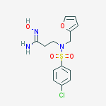 3-[[(4-chlorophenyl)sulfonyl](2-furylmethyl)amino]-N'-hydroxypropanimidamide