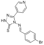 4-[(4-BROMOPHENYL)METHYLIDENEAMINO]-5-PYRIDIN-4-YL-2H-1,2,4-TRIAZOLE-3(4H)-THIONE