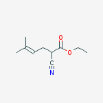 4-Hexenoic acid, 2-cyano-5-methyl-, ethyl ester
