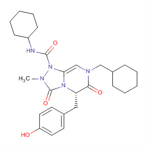 1,2,4-Triazolo[4,3-a]pyrazine-1(5H)-carboxamide,N-cyclohexyl-7-(cyclohexylmethyl)hexahydro-5-[(4-hydroxyphenyl)methyl]-2-methyl-3,6-dioxo-, (5S)-