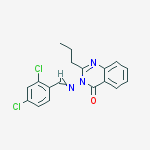 3-[(2,4-dichlorophenyl)methylideneamino]-2-propylquinazolin-4-one