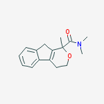 Indeno[2,1-c]pyran-1-carboxamide, 1,3,4,9-tetrahydro-N,N,1-trimethyl-