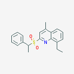 Quinoline, 8-ethyl-4-methyl-2-[(1-phenylethyl)sulfonyl]-