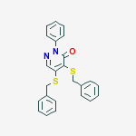 4,5-BIS(BENZYLTHIO)-2-PHENYL-3(2H)-PYRIDAZINONE