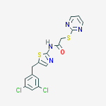 N-[5-(3,5-dichlorobenzyl)-1,3-thiazol-2-yl]-2-(pyrimidin-2-ylsulfanyl)acetamide