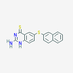 4(1H)-Quinazolinethione, 2-amino-6-(2-naphthalenylthio)-