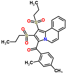 [1,2-bis(propylsulfonyl)pyrrolo[2,1-a]isoquinolin-3-yl](2,4-dimethylphenyl)methanone