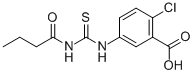2-CHLORO-5-[[[(1-OXOBUTYL)AMINO]THIOXOMETHYL]AMINO]-BENZOIC ACID