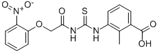 2-METHYL-3-[[[[(2-NITROPHENOXY)ACETYL]AMINO]THIOXOMETHYL]AMINO]-BENZOIC ACID