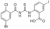 2-[[[(5-BROMO-2-CHLOROBENZOYL)AMINO]THIOXOMETHYL]AMINO]-5-IODO-BENZOIC ACID